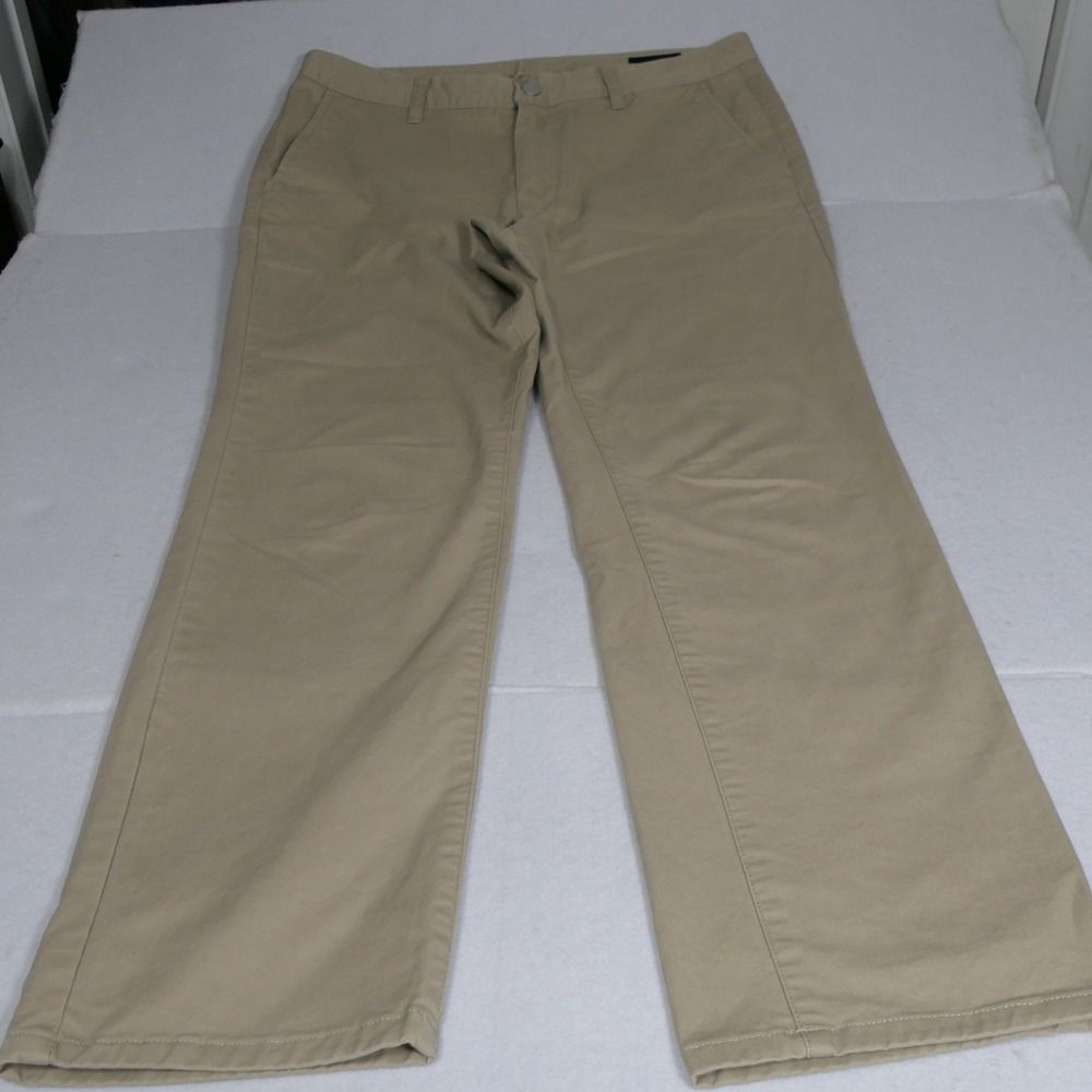 Bonobos Mens Chinos 33x32 Khaki Original Stretch Washed Slim Fit Preppy Timeless